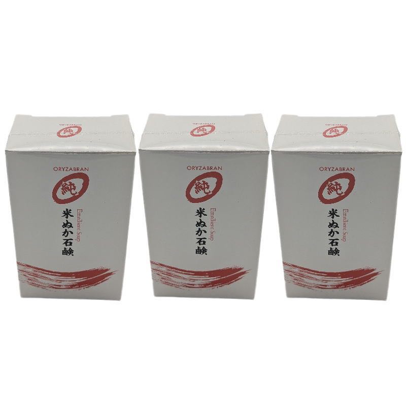 樂天商城 - リアル オリザジュン 米ぬか石鹸 エモリエントソープ 80g ×3