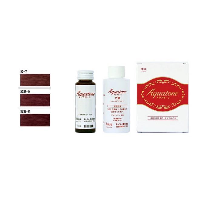乐天商城 - ホーユー アクアトーン 40mL+80mL 　レッド系　トーン選択　ヘアカラー 白髪染め