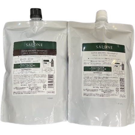 樂天商城 - パシフィックプロダクツ サローネ スーパーブラウン シャンプー 800ml + トリートメント 800g セット