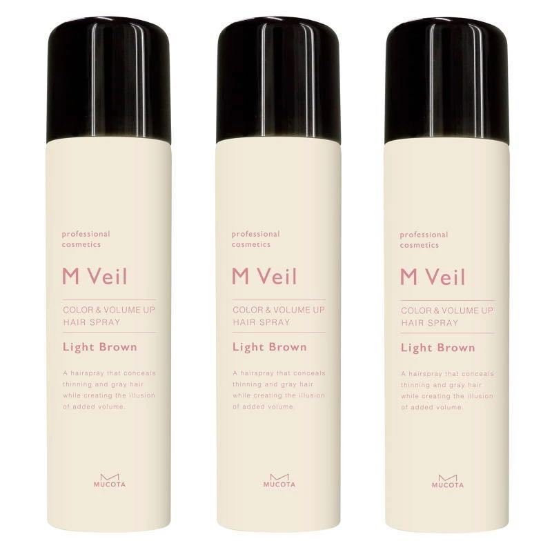 乐天商城 - ムコタ 　M　Veil　Mヴェール カラー&ボリュームアップ ライトブラウン　100g ×3