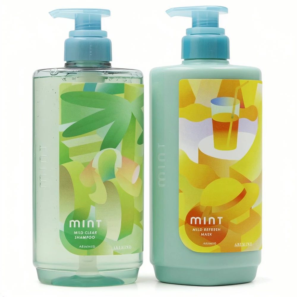 乐天商城 - ARIMINO アリミノ ミント 2026 薬用マイルドクリア シャンプー　550ml + マスクマイルドリフレッシュ 550gセット