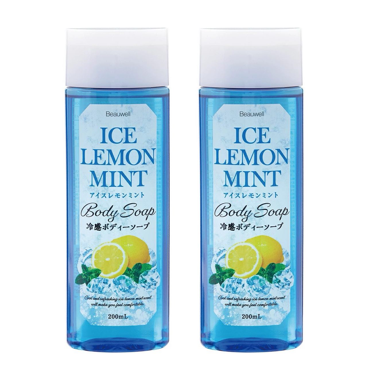 樂天商城 - ビューウェル 冷感ボディーソープ アイスレモンミント200ml　×2【2本セット】