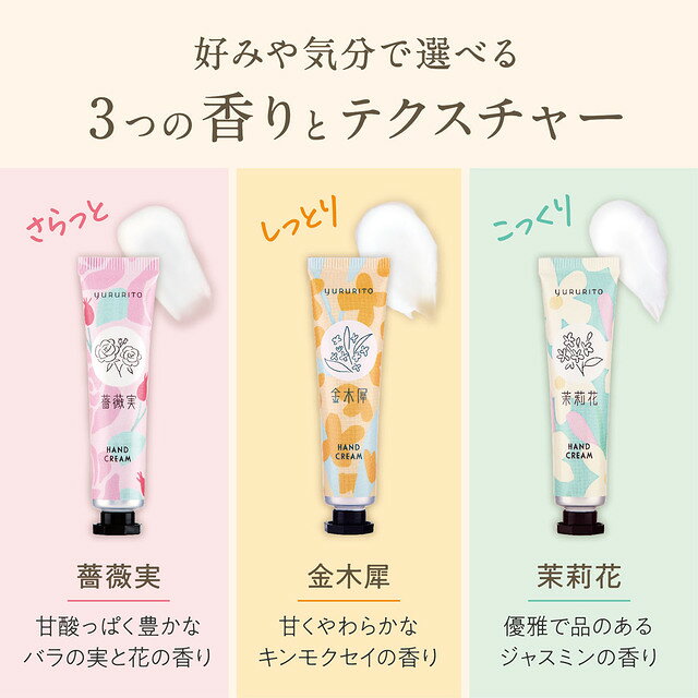Cheveuxのゆるりと ハンドクリームギフト ミニハンドクリーム　15g　3個セット｜アングル3