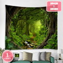 800円OFFクーポン タペストリー 景観タペストリー 森のタペストリー 寝室 落ち葉 日光 ストリーム 自然風景 樹木 森林 防水 部屋 アパート 北欧 治す...