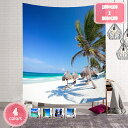 300円OFFクーポン タペストリー ハワイ 海 夏 南国 太陽 窓 ビーチ 季節 ポスター テレワーク 背景 布 大きい 壁 インテリア 目隠し ファブリックポスター 部屋飾り おしゃれ インスタ映え 風景 パーティー 屋内 寝室 壁掛け YJSO