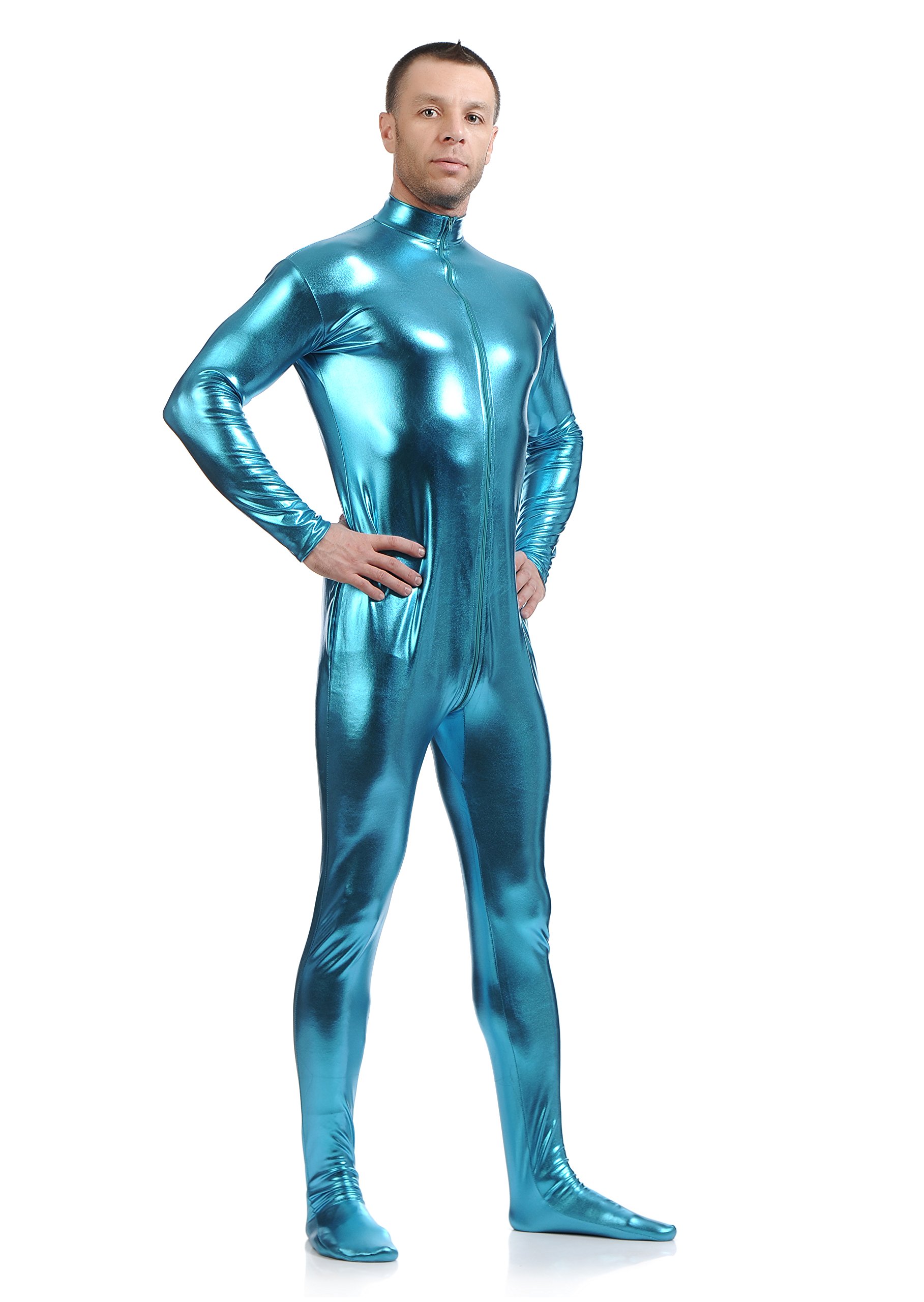 楽天スーパーSALE割引 光沢のある 男用 女用 コスプレ 顔だし 頭だし 全身タイツ 衣装 スキンスーツ 爆..