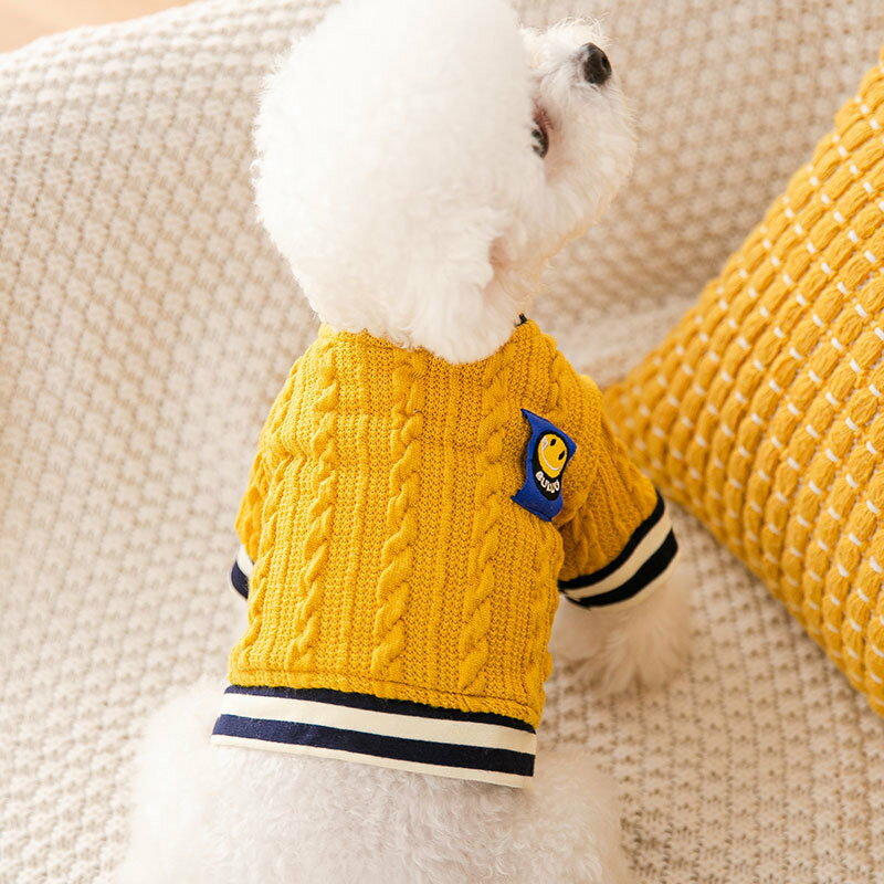 ペットの服 全5サイズ 4カラー コート セーター 裏起毛 ボダンタイプ 猫 ドッグウェア あったか ペット..