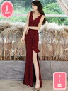 800円OFFクーポン カラードレス ロング カクテルドレス 演奏会 パーティードレス 結婚式 イブニングドレス 二次会 フォーマル 発表会 ウエディングドレス...
