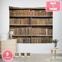 800円OFFクーポン タペストリー 本棚柄 図書館 壁掛け 装飾布 壁飾り インテリア 部屋 ウォールアート 窓カーテン ビデオ会議 背景 モダンアート 室内...