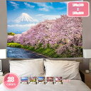800円OFFクーポン タペストリー 壁掛け 大判 桜の花 春 花 風景画 おしゃれ ファブリック装飾用品 インテリア 多機能 壁や窓の飾り 布ポスター お店 ...