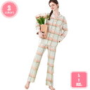 1000円OFFクーポン パジャマ レディース 長袖 綿 肌に優しい 前開き 上下セット 長ズボン 春 秋 ルームウェア 部屋着 吸湿 保温 プレゼント用 部屋...