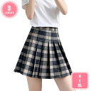 1700円OFFクーポン チェック プリーツスカート ミニ丈 ハイウエスト かわいい 春夏 制服 スクール ユニフォーム セクシー 女子高生 学生 高見え 着痩...