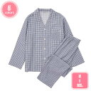 1700円OFFクーポン パジャマ 前開き 男性 メンズ綿 ギンガムチェック 秋 冬 春 紳士 父の日 敬老の日 プレゼント 誕生日 ギフト 長袖 コットン 贈...