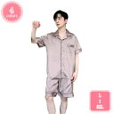 800円OFFクーポン シルク パジャマ メンズ ナイトウエア ルームウエア 寝間着 半袖 メンズ 男性 紳士服 北欧 ショート 快眠 プレゼント ギフト 部屋着 春秋 ルームウェア ホームウェア おしゃれ パジャマ パジャマ メンズ YJSO