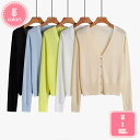 800円OFFクーポン uvカット カーディガン レディース 接触冷感 春 夏 長袖 薄手 涼しい サマーカーディガン vネック 着痩せ ニットカーディガン サ...