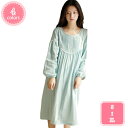 ネグリジェ レディース ワンピースパジャマ ロングワンピース 長袖 大きいサイズ ホームウェア 授乳服 無地 冷え対策 吸汗速乾 通気性 ゆったり ホワイト オ...