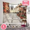 800円OFFクーポン 街並み タペストリー 写真の背景 白い建築 タペストリー 寝室 リビング ルーム 大学寮 写真撮影 写真ブース ホームデコレーション 美...