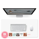 300円OFFクーポン 両面使える オフィス用品 デスクマット 学習机 マウスパッド 事務所机用 PUレザー キーボードマット 静音 耐油性 ゲーミングマウスパ...