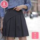 プリーツスカート ミニ 黒 プリーツスカート ミニ 裏地付き 美脚 Aライン 制服 オフイス ショート丈 無地 着痩せ かわいい ハイウエスト 春 夏 スクール...