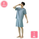 1000円OFFクーポン パジャマ メンズ 綿 半袖 春 夏 柔らかく軽い薄手の快適Tシャツ 上下セット グレー ネイビー チャコール ダスティブルー ライトブ...