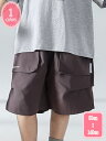 半ズボン ハーフパンツ キッズ ジュニア サマーパンツ 夏 カーゴズボン 子供服 男の子 半ズボン 5分丈 子供 ショートパン 短パン ウエストゴム ダンス YJSO(4)