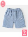 デニムハーフパンツ キッズ ベビー 無地 シンプル ショーツ 子供 半ズボン デニムパンツ 男の子 カジュアル 子ども 子供服 ジュニア ボトム ボトムス YJSO(4)