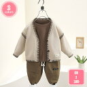 キッズ ベビー服 3点セット セットアップ 子供服 上下セット カーディガン 長袖 男の子 女の子 秋服 春服 ボーイズ おそろい 洋服 オシャレ 長袖Tシャツ...