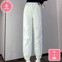 ダウンパンツ 大きいサイズ ダウン カーゴパンツ ウェストゴム レディース おしゃれ 裾リブ ジョガーパンツ ポケット ロングパンツ 暖パン 大きサイズ 美脚 防寒 軽量 防寒 秋 冬 春 登山 通勤 お出かけ アウトドア YJSO