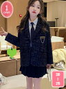 卒業式 小学生 女の子 スーツ 子供服 フォーマル チェック柄 セットアップ ガールズ 入学式 卒園式 スーツキッズ 3点セット ボレロ リボン付き 学園風 長袖 ピアノ 発表会 結婚式 冠婚葬祭 面接 お受験 法事 YJSO