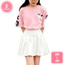 800円OFFクーポン 子供服 女の子 セットアップ 半袖tシャツ スカート 2点セット キッズ ジャージ 上下セット スポーツウェア ガールズ 夏服 可愛い ...