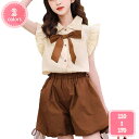 ベビー服 女の子 セットアップ 子供服 半袖 tシャツ キュロットパンツ 半袖 フリル 上下セット 夏服 トップス ショートパンツ 2点セット 花柄 フリル 韓...