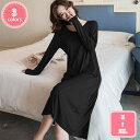 800円OFFクーポン ネグリジェ ルームウェア パジャマ 部屋着 長袖 無地 レース 綿 コットン ロング丈 レディース 部屋着 部屋着部屋着 姫系 エレガン...