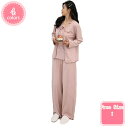 3500円OFFクーポン ワンピースパジャマ パジャマ ポリエステル 短袖 スキンタッチ 胸当て付き ロング丈 前開き ホワイト 無地 3点セット 春 暖かい ...