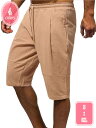 500円OFFクーポン クロップドパンツ メンズ ひざ下 7分丈 夏服 ショートパンツ 綿麻 ハーフパン テーパード 短パン ズボン 膝下 夏 YJSO