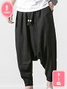 1000円OFFクーポン サルエルパンツ メンズ ワイドパンツ 春服 夏服 秋服 冬服 スウェット ロングズボン ゆったり 綿 麻 大きいサイズ おしゃれ ゴム紐付き オールシーズン テーパードパンツ ボトムス イージーパンツ 夏服 カジュアル YJSO