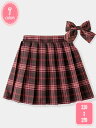 女の子 プリーツスカート ミニスカート 学生服 子供服 Aライン スポーツ ウエストゴム ガールズ ボトムス カジュアル インナーパンツ付き お洒落 スカパン ...