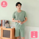 777円OFFクーポン パジャマ メンズ 夏 ポリエステル繊維 ふんわり 部屋着 適度なストレッチ 2点セット 適度なストレッチ ルームウェア 吸汗速乾 静電気...