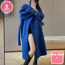 3500円OFFクーポン ラシャコート レディース チェスターコート 冬 あったか ロングコート レディース トレンチコート エレガント アウター デート 体型カバー 長袖 トップス ポケット 秋 冬 韓国風 ゆったり 無地 通勤 通学 YJSO