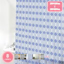 300円OFFクーポン ベーシック シャワーカーテン フック付き トープモロッカンタイル 183×183cm 北欧 カーテン バスルーム バス用 防水加工 目隠...