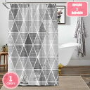 300円OFFクーポン シャワーカーテン 120*180cm 防水 防カビ加工 厚手 目隠し 風呂カーテン 無地 ポリエステル ユニットバス 浴室 洗面所 着替...