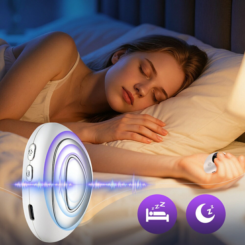 楽天スーパーSALE割引 睡眠補助器 スマートスリーパー 睡眠グッズ EMS 睡眠導入 知能睡眠器 安眠 電波療法 ホワイトノイズ マッサージ器 健康グッズ 小...