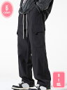 ワイド カーゴパンツ メンズ 大きいサイズ ワイドカーゴ ゆったり パンツ ストリート カジュアル サルエルパンツ ワイドパンツ リラックスパンツ ミリタリー 無地 春服 メンズ 秋服 速乾 通気 おしゃれ 大きいサイズ YJSO
