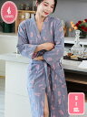 1000円OFFクーポン バスローブ 男女兼用 レディース ガウン ポケット付き部屋着 バス用品 春夏秋 ナイトウェア 薄手 春 夏 秋 ホテルルームウェア ホ...
