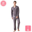 1000円OFFクーポン パジャマ メンズ 長袖 夏用 前開き 薄手 父の日 綿 ルームウェア パンツ ズボン 部屋着 寝間着 寝巻き 春 秋 ギフト大きいサイ...