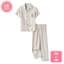 777円OFFクーポン パジャマ レディース メンズ 綿 長袖 パジャマ 女性用 男性用 ダブルガーゼ 春秋夏冬向き 前開き 部屋着 上下セット 母の日 父の日...
