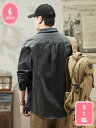 1700円OFFクーポン ワークシャツ ハンサム メンズ カジュアルシャツ ボタンダウンシャツ オックスフォード 日系 レトロ シャツジャケット 羽織り 通勤 ...