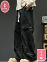 無地 カーゴパンツ メンズ レディース ユニセックス ゆったり 作業 ポケット コットン パンツ カーゴ 大きいサイズ ズボン 大きい 無地パンツ ウエスト ゴム ダンス 衣装 ストリート系 ミリタリーパンツ 春 夏 YJSO