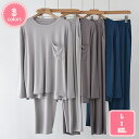 2000円OFFクーポン パジャマ メンズ 綿長袖 春 夏 柔らかく軽い薄手の快適Tシャツ 上下セット 敬老の日 部屋着軽量 入院着 部屋着 寝間着 大きいサイ...