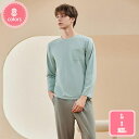 1000円OFFクーポン パジャマ メンズ 長袖 春夏秋 ルームウェア 大きいサイズ 部屋着 上下セット 薄手 ゆったり 綿 吸汗 通気 肌に優しいゆったり 春...