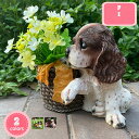 800円OFFクーポン 可愛い置物 アンティーク風 いぬ 犬 インテリア雑貨 フラワーポット 犬 鉢 サボテン鉢 フラワーポット フラワースタンド飾り ガーデン...